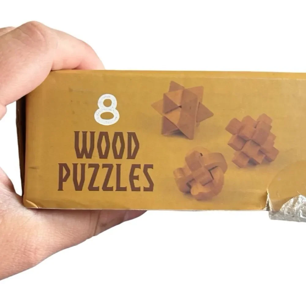 Brain Teaser Wooden and Metal Puzzles